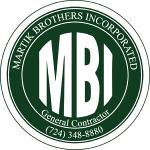 Company Logo – White and green